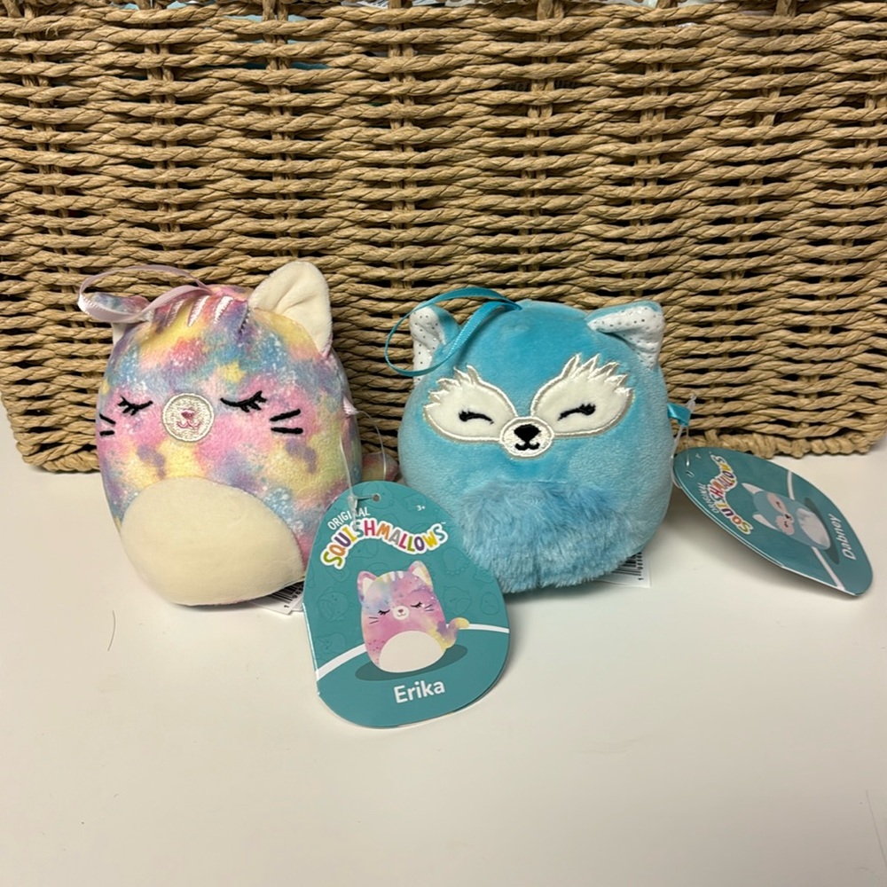 Two 2 New Squishmallows 4”  

4”